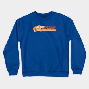 Funny Plumbing Gift, Contractor Swag, Retro Neon Graphic Crewneck Sweatshirt